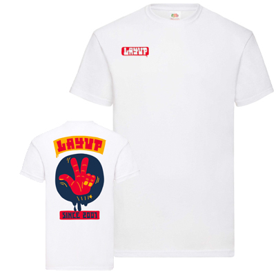 LAYUP T-Shirt SINCE 2001 white